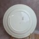 2 round plates Terre de Fer Clairefontaine Rouen sepia 19th century