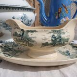 Snow gravy boat sarreguemines u& cie
