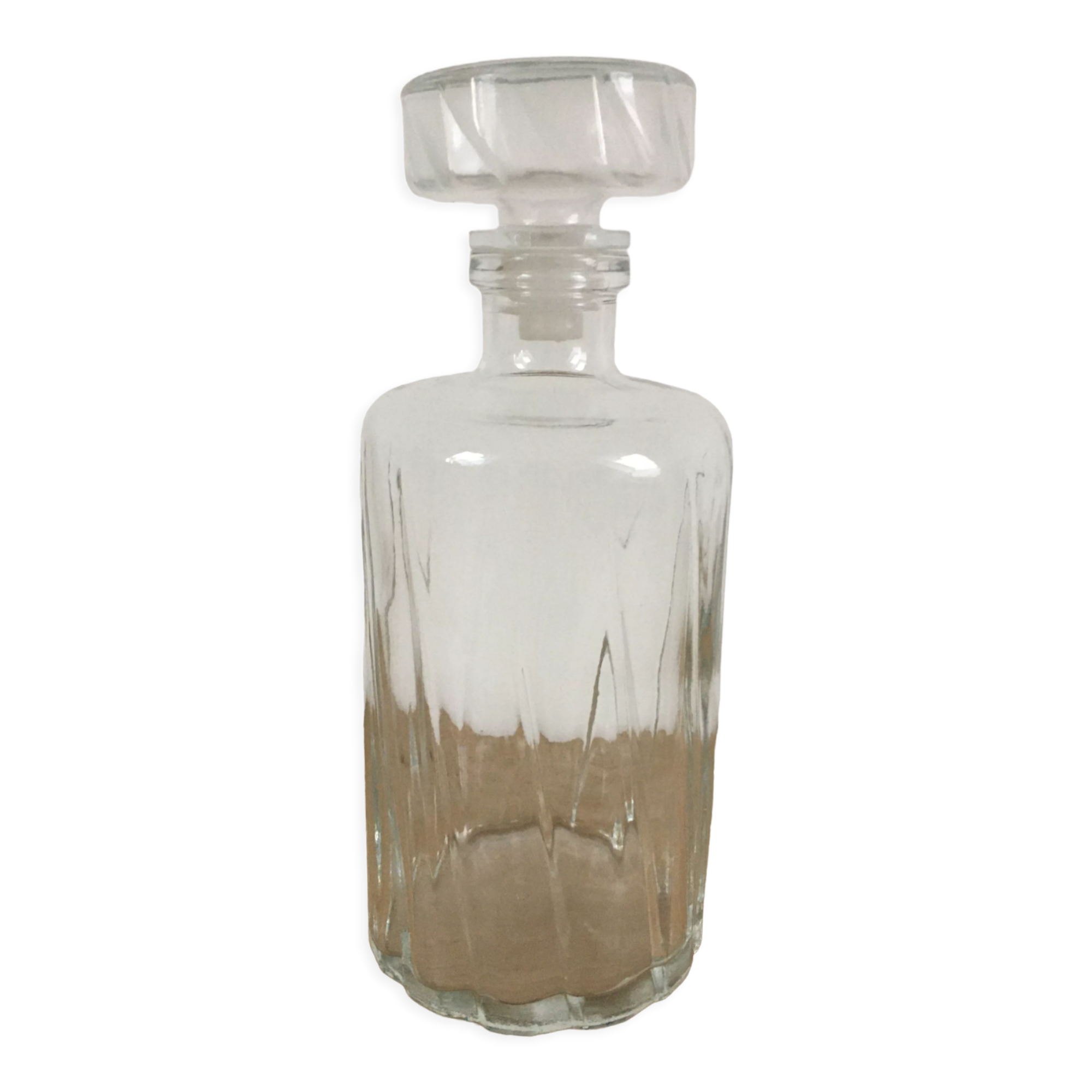 Cylindrical whisky decanter