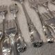 Frionnet rocaille silver metal cake forks 12 cake forks
