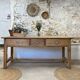 Farmhouse table with bread board