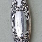 Sterling silver and horn salad servers