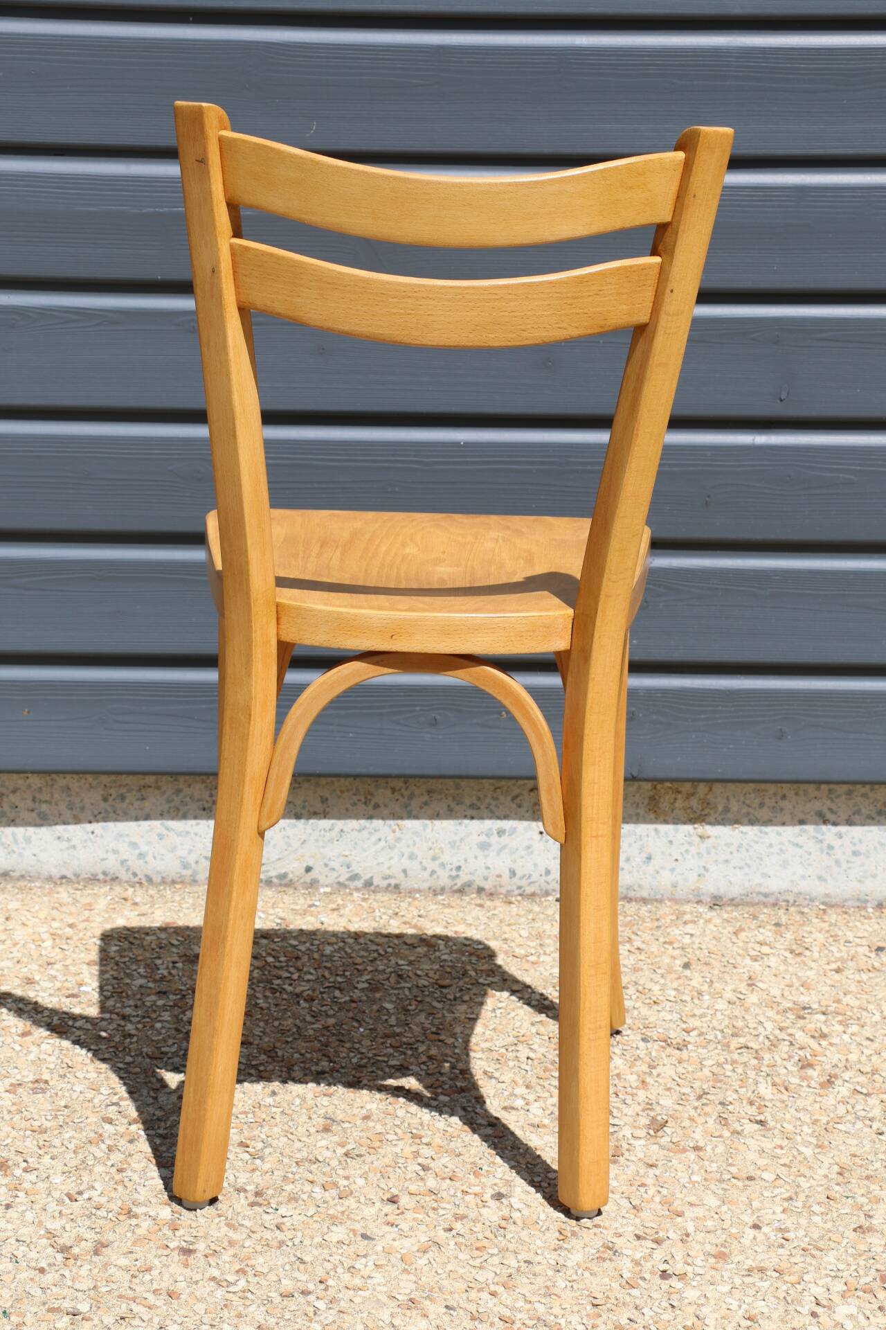 2 Baumann No. 19 chairs in light beech