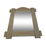 Old wooden wall mirror redesigned
