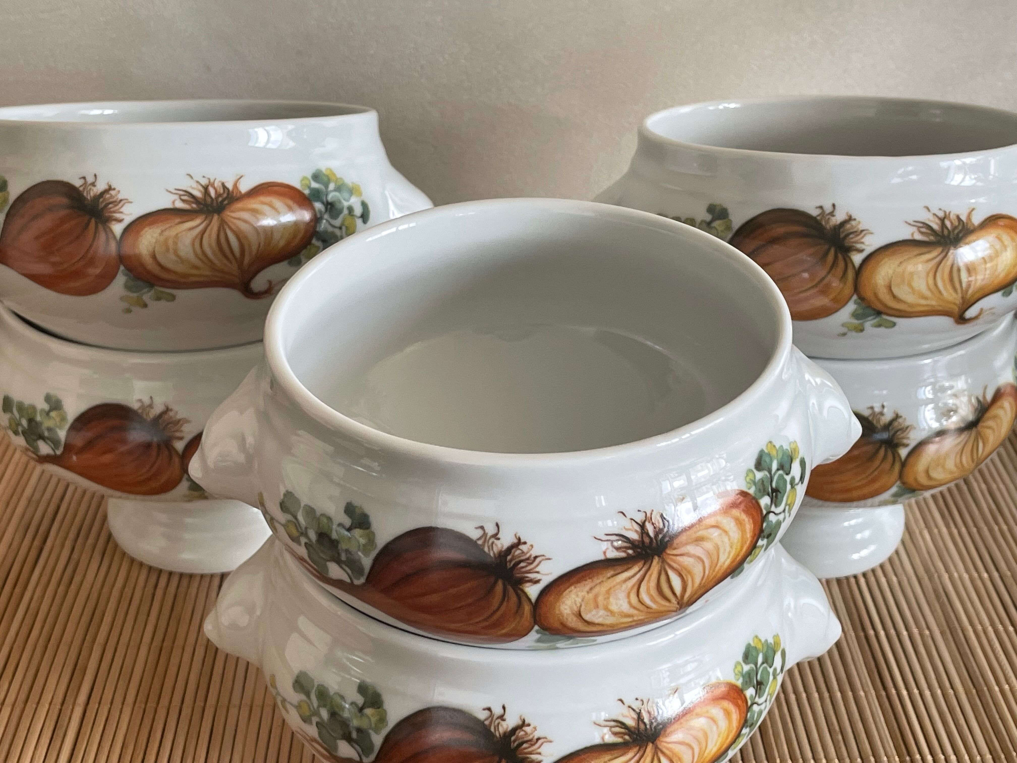 6 onion bowls Bavaria porcelain