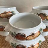 6 bols à oignons Bavaria porcelaine