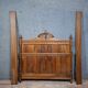Neo-Gothic bed in solid walnut – Late 19th century