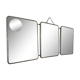 Barber triptych with magnifying mirror 24x19cm