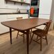 Vintage 1960s teak Scandinavian extendable table