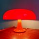 Lampe Nesso, fibre de verre orange, Giancarlo Mattioli, Artemide,1960