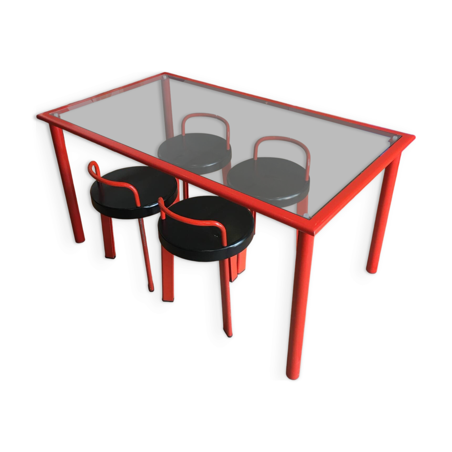 Table and stools, Italy, 1980s