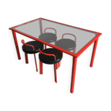 Table and stools, Italy, 1980s