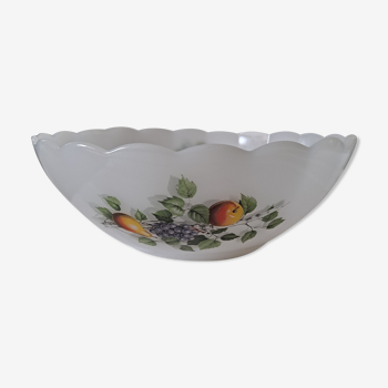 Salad bowl Arcopal decoration fruits