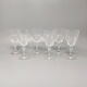 Carafe en cristal avec 6 verres en cristal 1950
