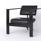 Karl Friedrich Förster Leather Armchair – German Bauhaus Design, 1970s - 2x