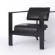 Fauteuil en cuir Karl Friedrich Förster – Design Bauhaus allemand, années 1970 - 2x