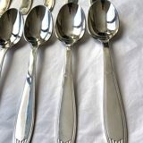 Christofle cutlery set - 11 fourchettes de table et 11 cuillères à soupe - Art déco - Métal argenté