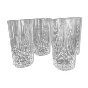 verres en cristal vintage