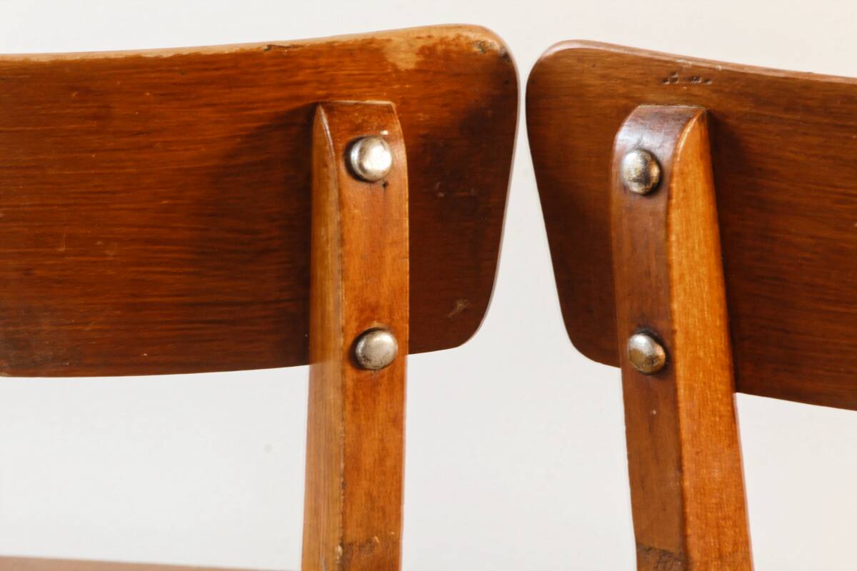Set of 3 Luterma chairs from the 1950s, monobloc base.