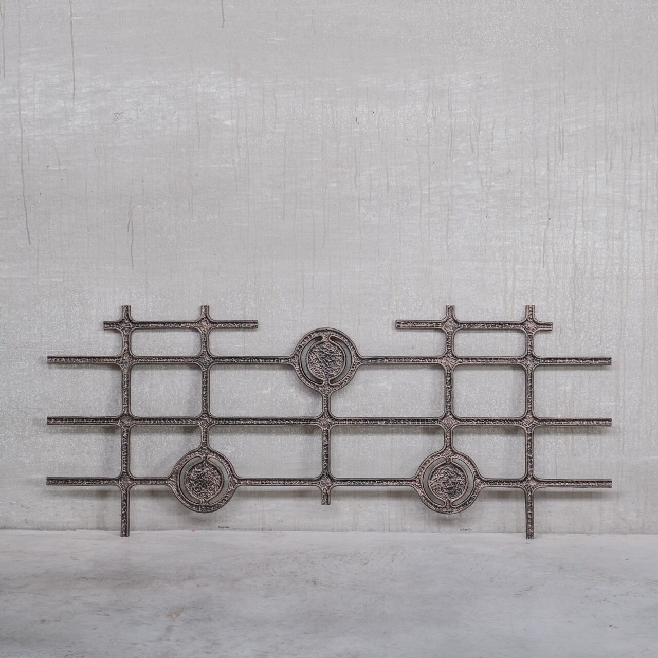 Brutalist metal mid-century wall hanging or decorative artwork (no.3)