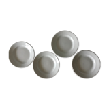 White porcelain plates Limoges Chauvigny