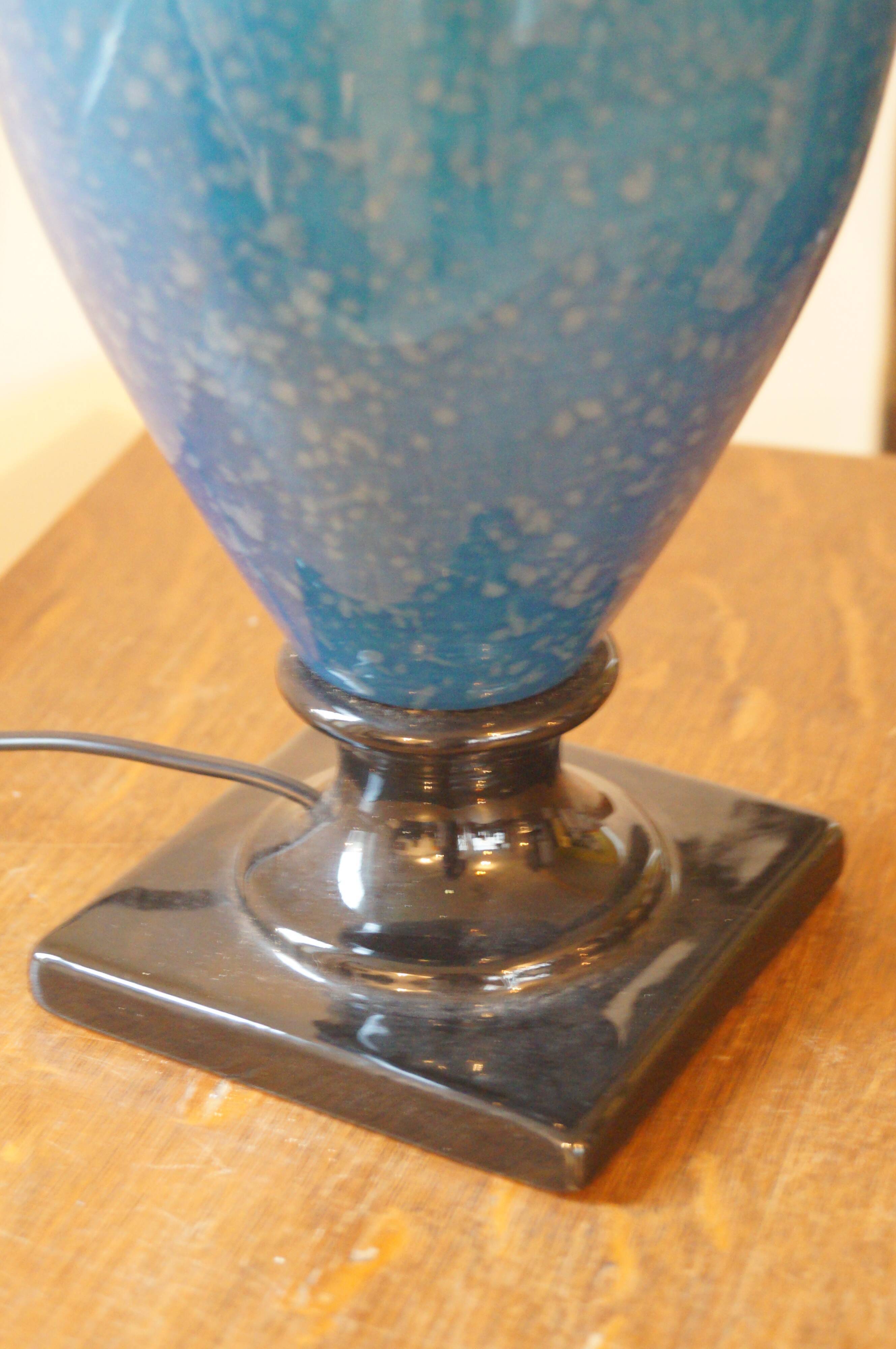 Ceramic baluster lamp 1970