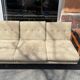 Canape daybed of the 60s in wood and wool