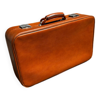 Brown antique suitcase