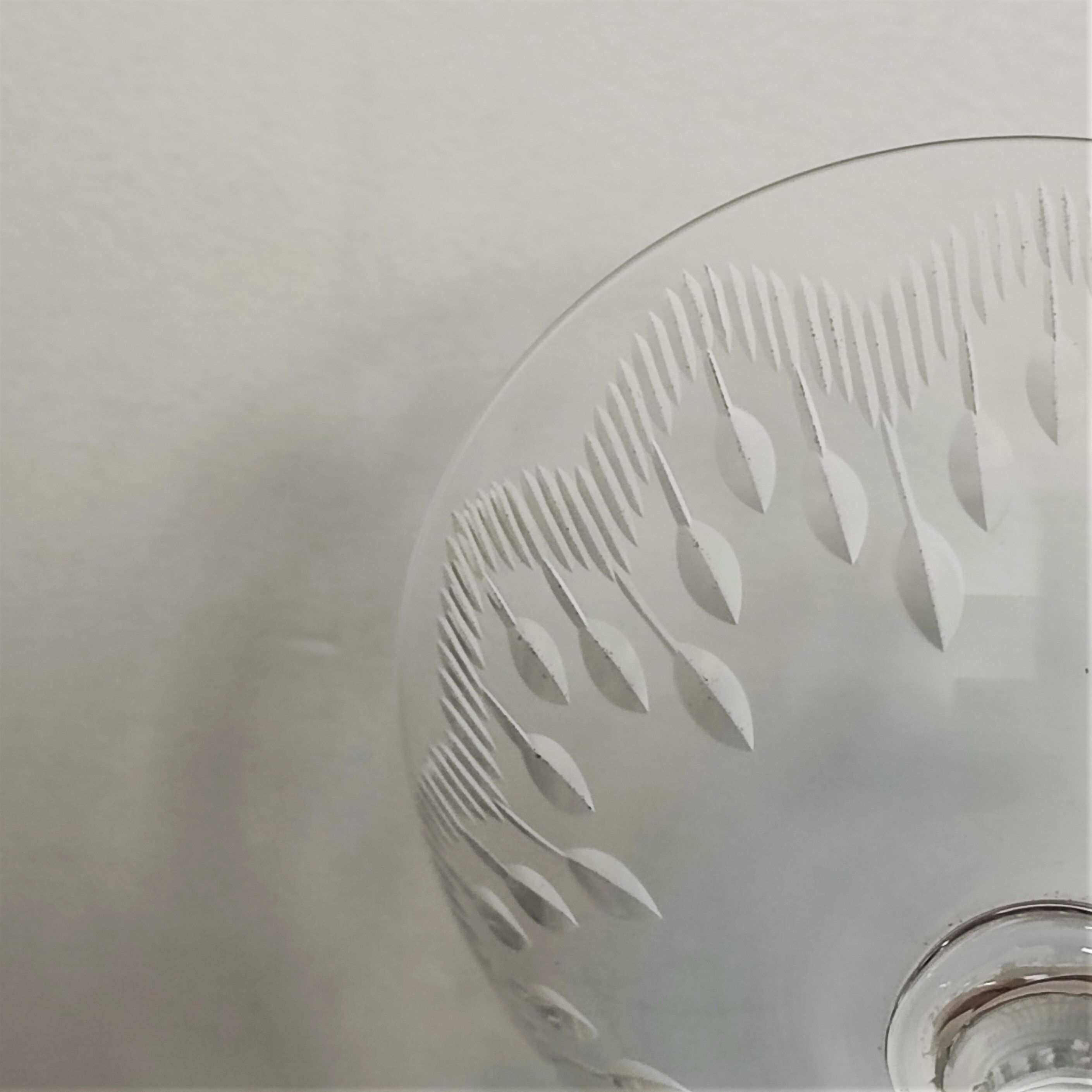 Crystal champagne glasses