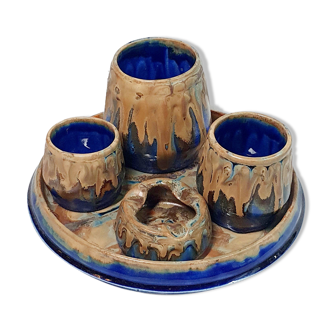 G. Metenier set in enamelled stoneware