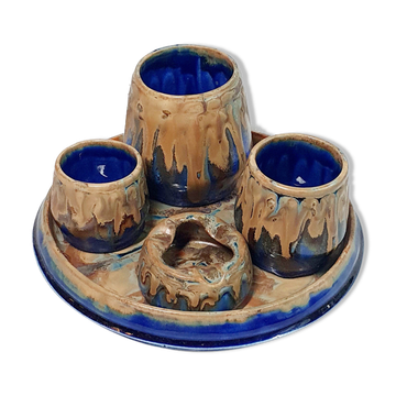 G. Metenier set in enamelled stoneware