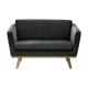 Canape 120 cm chic grey velvet