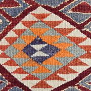 3x10 Turkish Orange & Burgundy Kilim Runner Rug, 92x302Cm