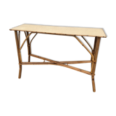 Console en rotin vintage