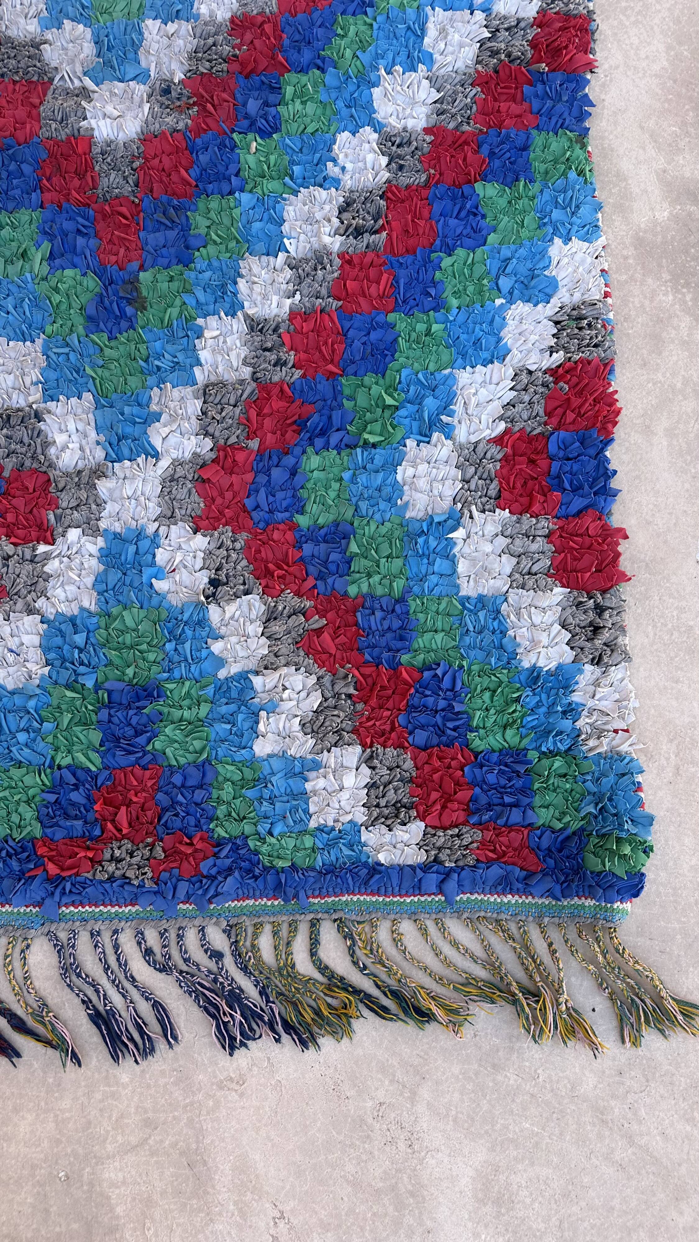 Colorful Boucherouite Moroccan rug - 179 x 297 cm