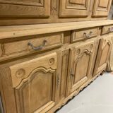 Buffet deux corps louis XV en bois brut