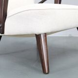 1950s Restored Wing Chair , Czechoslovakia