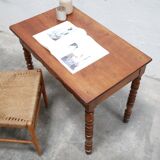 Vintage wooden desk side table