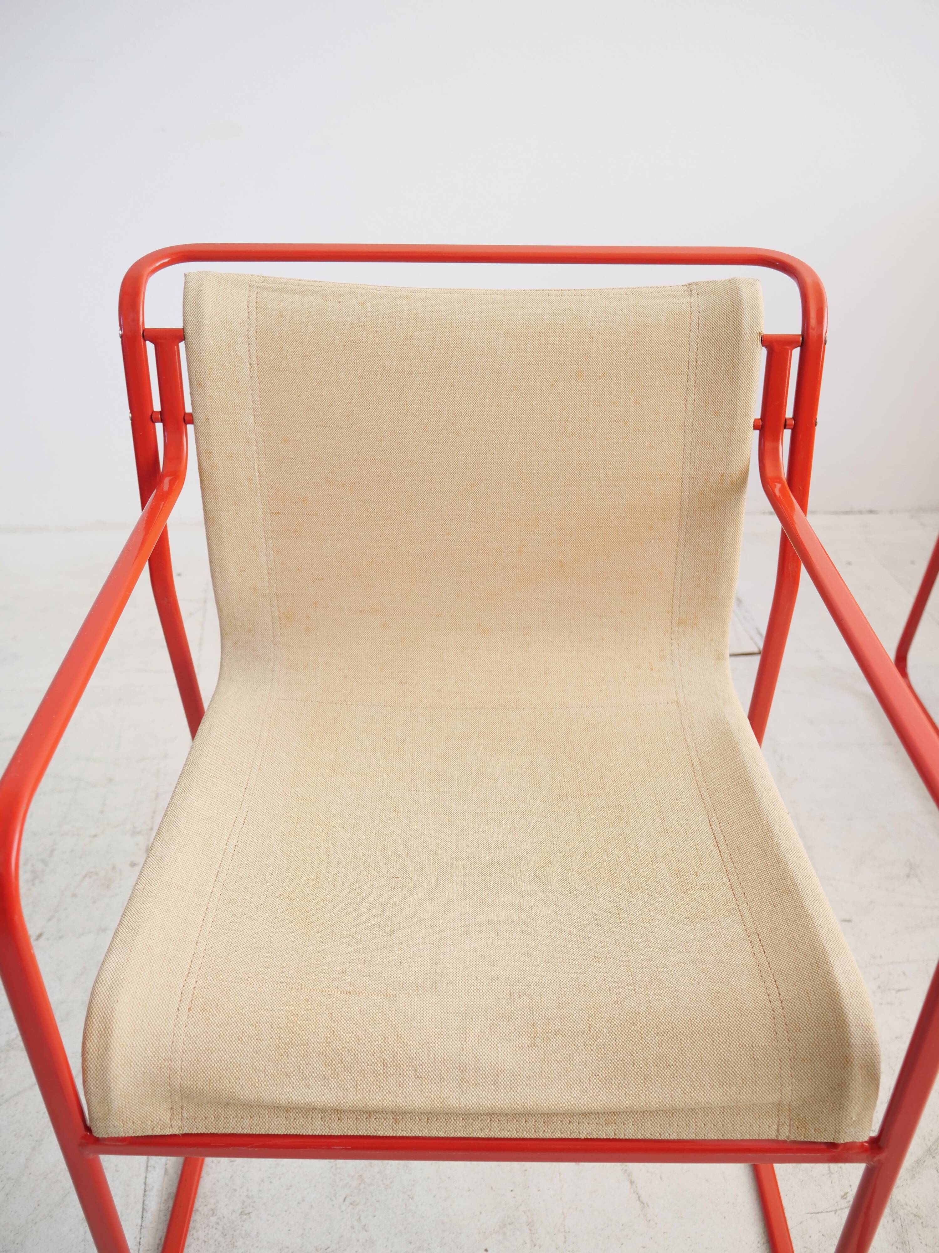 4 stackable chairs Gastone Rinaldi Thema Italy