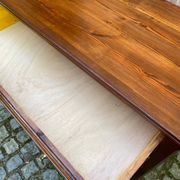 Louis Philippe vintage chest of drawers in solid wood from the 1950s.
