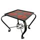 Side table/plant table/vintage tiled table in cast iron