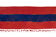 Minimalist Kilim, Red an Blue Perde from Eastern Anatolia, Turkey 3'4'' x 17'7''