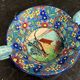 Longwy: Important bowl or empty pocket in polychrome cloisonné enamels