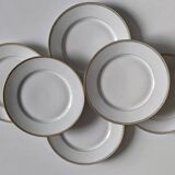 Set of 6 Limoges porcelain plates