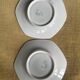 set of 2 Art Deco porcelain tea cups from Czechoslovakia