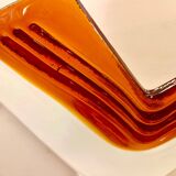 La Murina pair of two-tone Murano glass sconces, Italy 1980