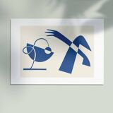 The Swan Song, Limited Edition, Minimalist Abstract Art Poster