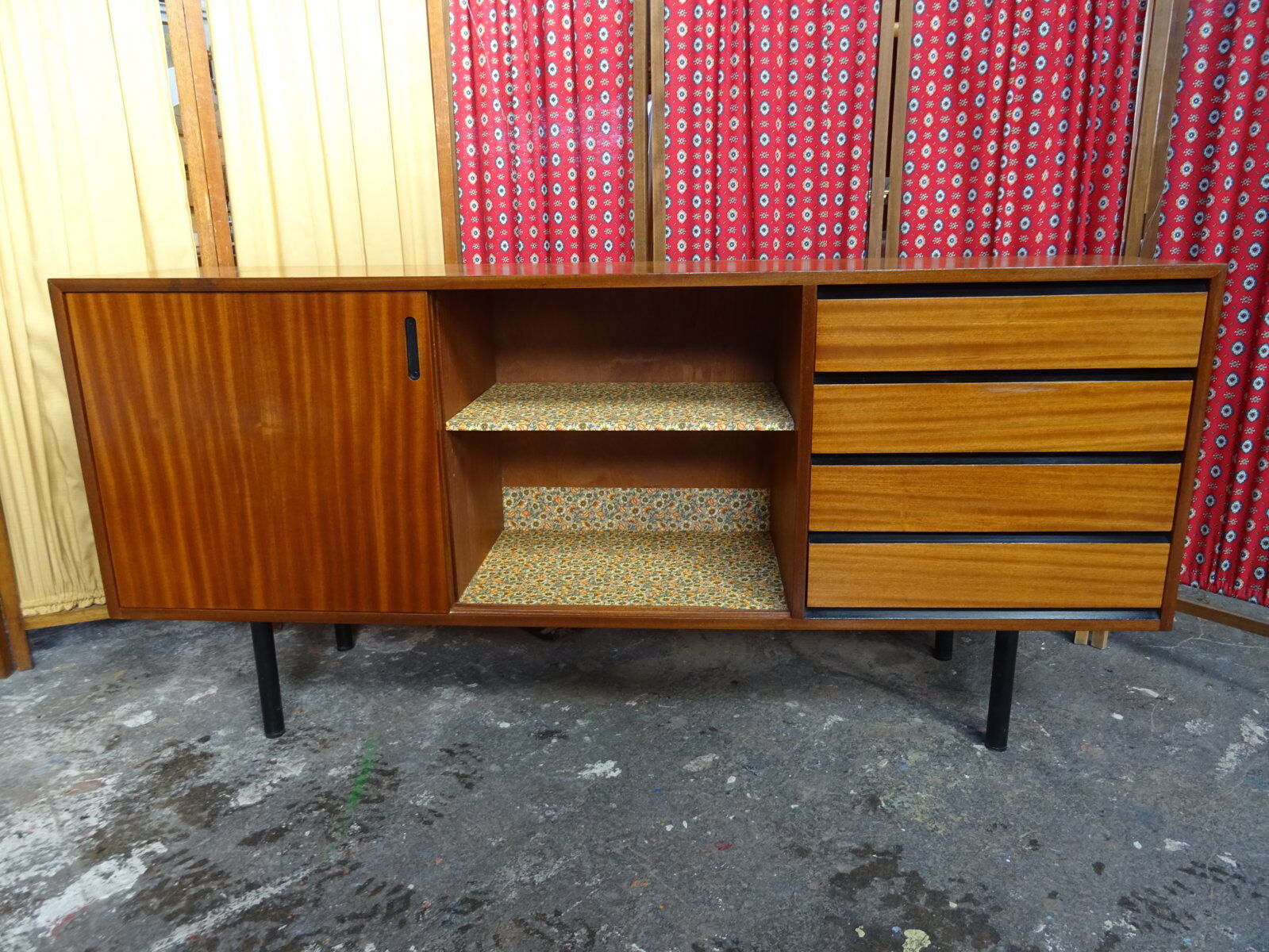 Scandinavian sideboard sliding doors