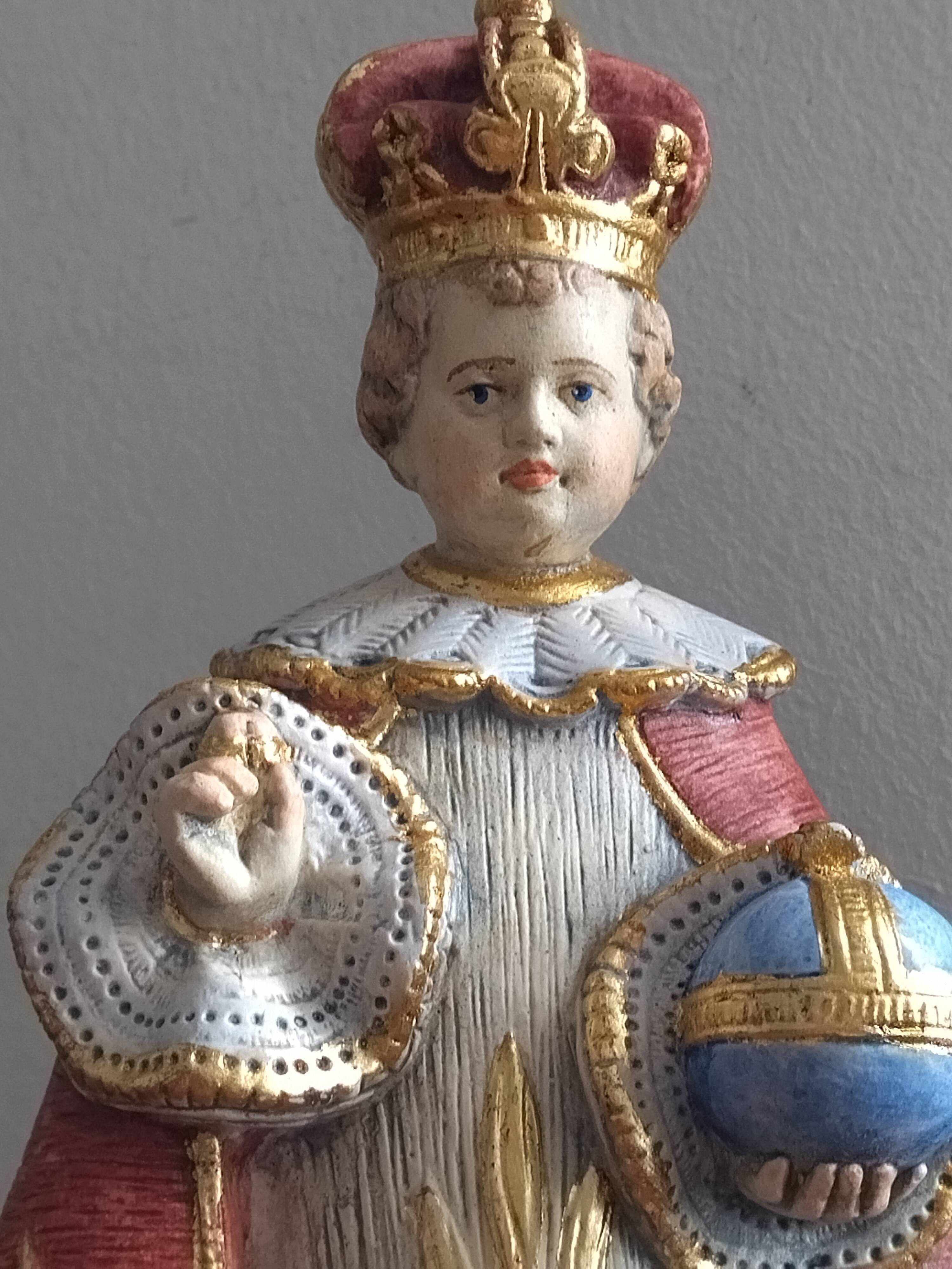 Statue of the Child Jesus of Prague - Brand P.A.B. - 34 cm (3.2 kg)