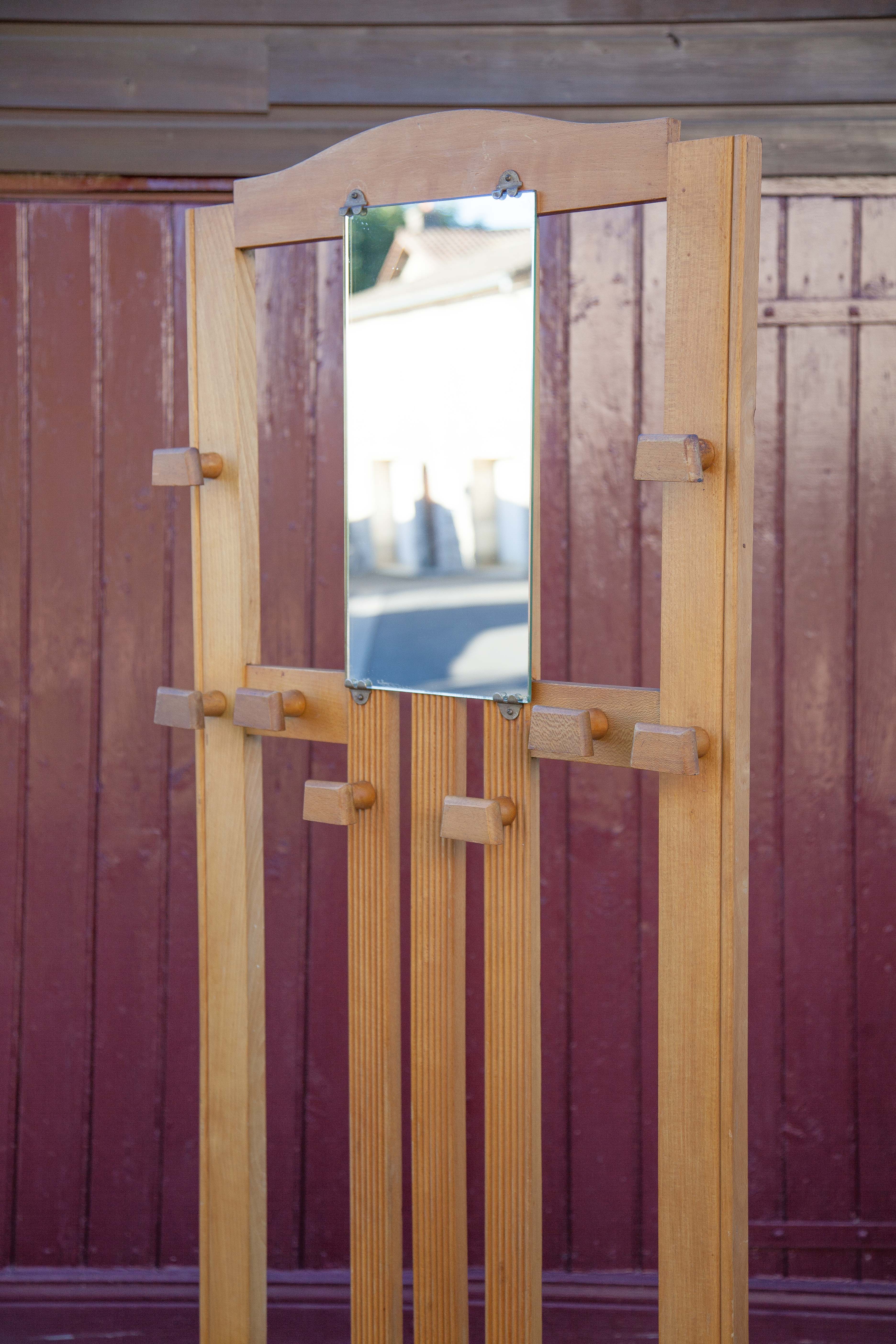 Coat rack wardrobe 50s